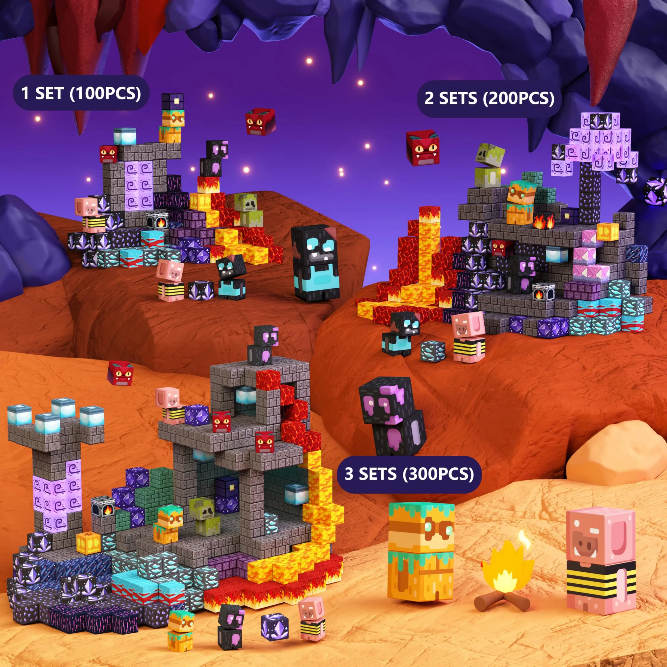 Ensemble de blocs de construction magnétiques de 100 pièces, jouet de construction magnétique, blocs d'assemblage 3D, jouet sensoriel Montessori, éducation STEM