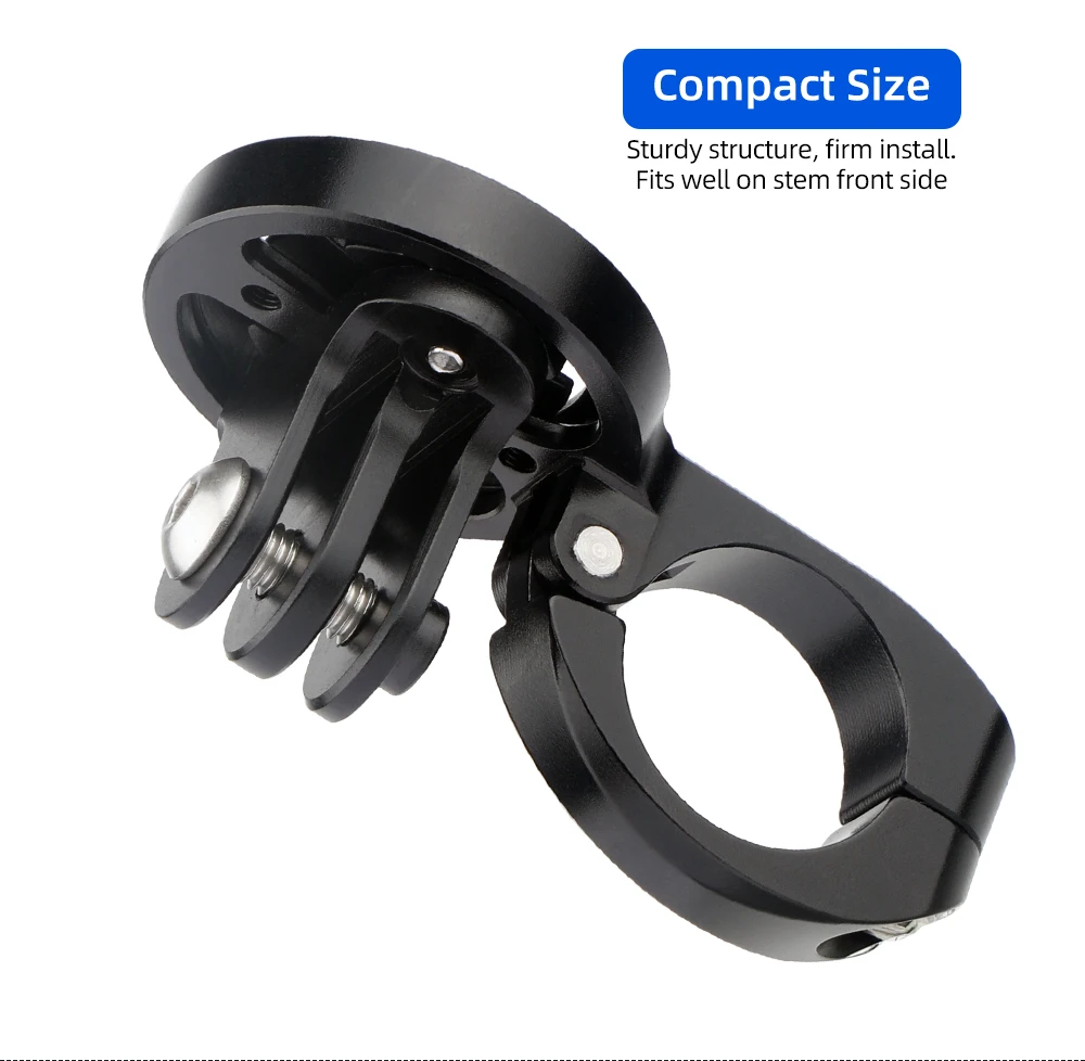 Deemount Fahrradcomputer-Halterung TT Lenker-Tachometerhalterung Aluminium-Halterung für Garmin Bryton IGPS XOSS Wahoo Passend für GoPro-Kamera – Detail 8