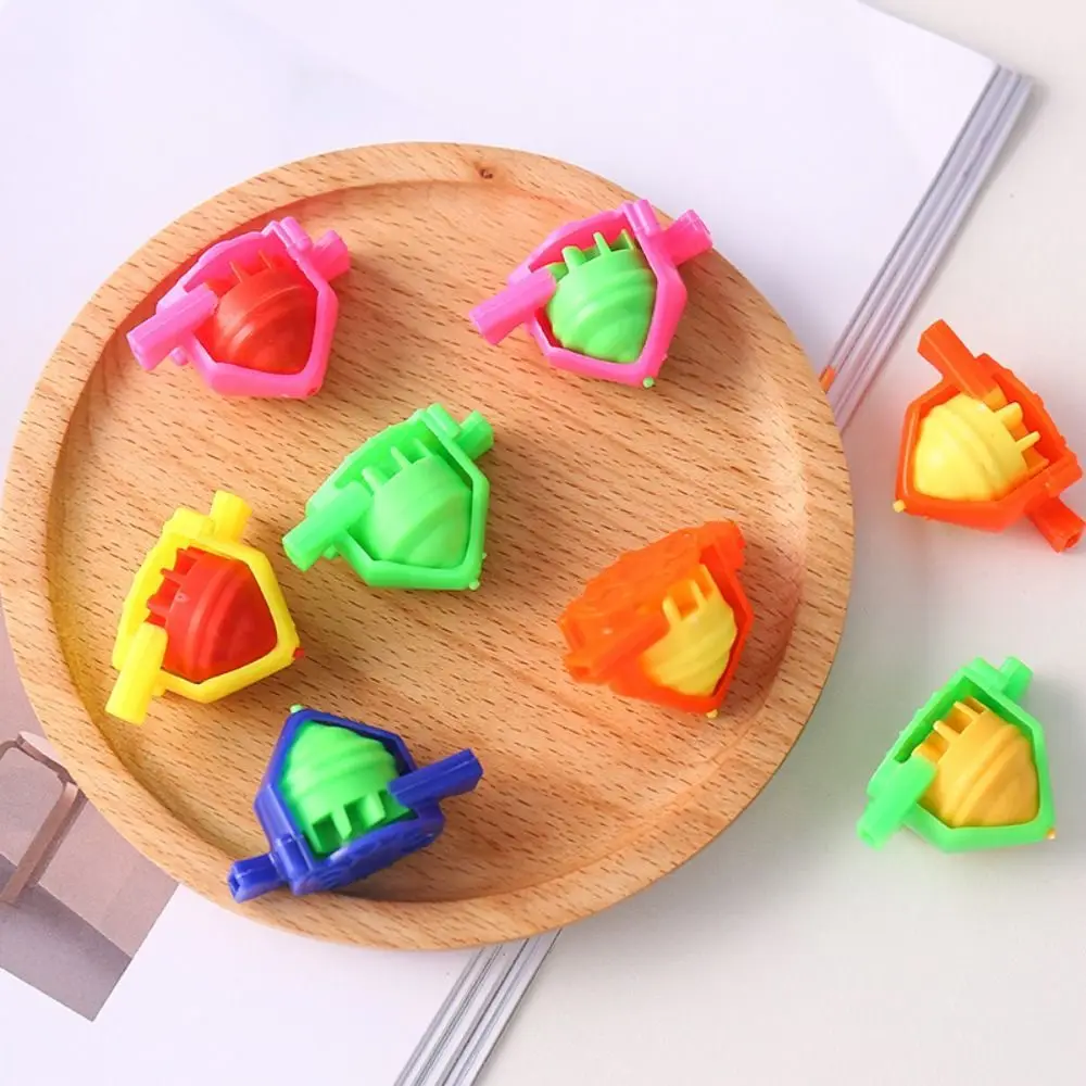 Kids Gift Gyroscope Whistling Gyroscope Plastic Double Port Whistle Spinning Top Toys Colorful Whistle Birthday Gift