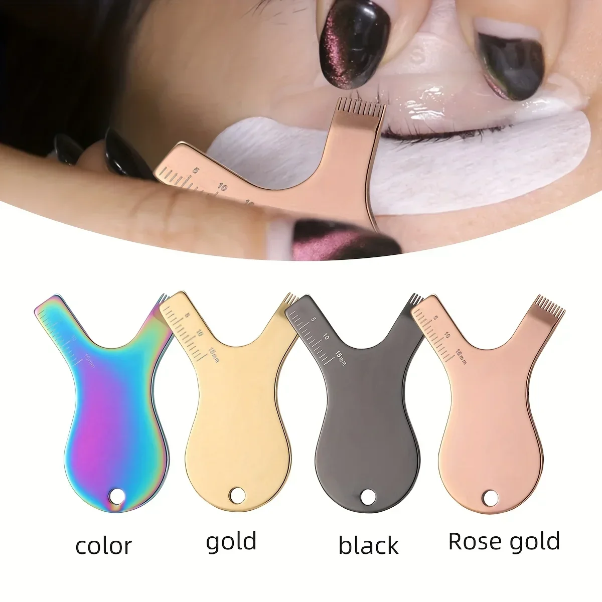 Lash Lift Brush Eyelashlift Perm Tool Reuseable Stainless Steel Eyelash Brush Clean Comb Y Shape Grafted Eyelashes Brushes
