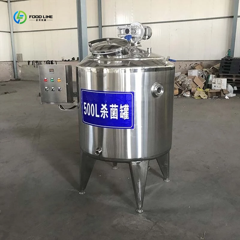 Pasteurization Tank Milk Pasteurizer Tank Sanitary Liquid Pasteurization Machine FL Customized