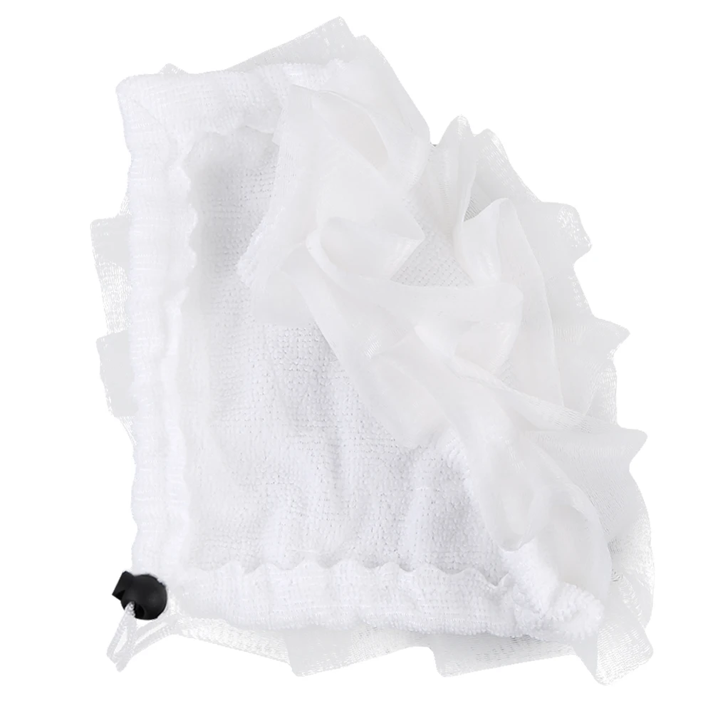 Spugna da bagno 2 in 1 con coulisse Set di salviette per doccia in luffa da bagno morbida per donne e uomini