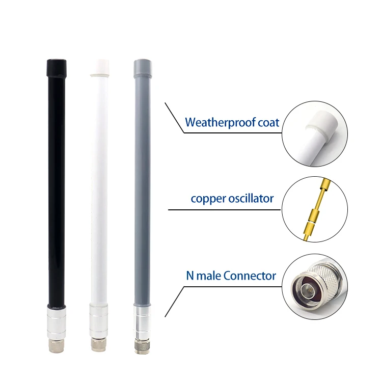 433MHZ 7dbi waterproof ip67 omnidirectional outdoor base station multi-band fiberglass communication antenna