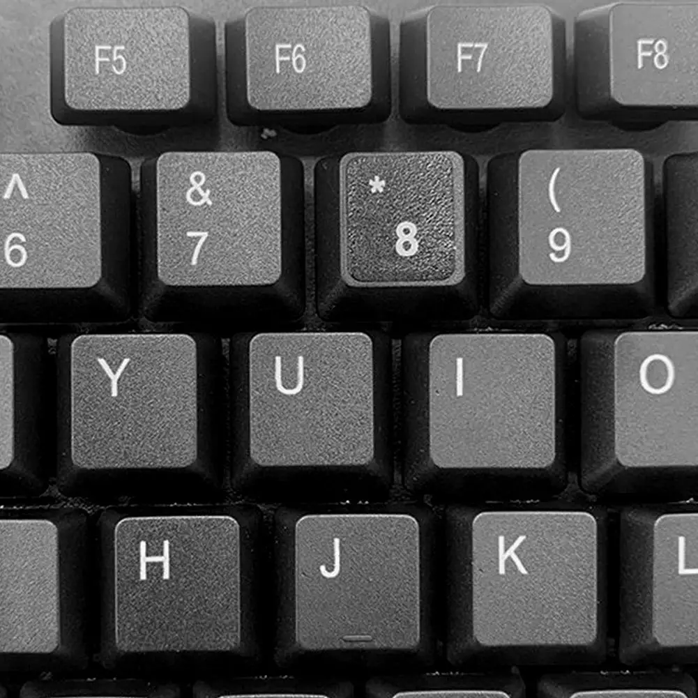 Keyboard Key Sticker for Laptop Letter Notebook Computer Decal Skin PC Cap Black English Keyboard Stickers For Laptop PC