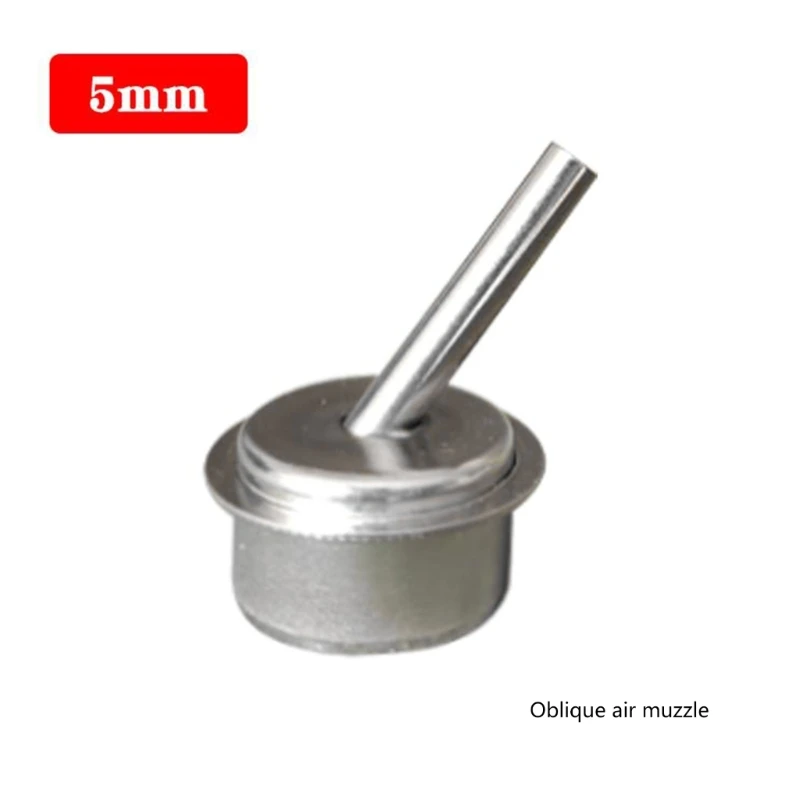 6 stuks 45° gebogen gebogen luchtmondstukset voor Quick 861 heteluchtpistool rework station