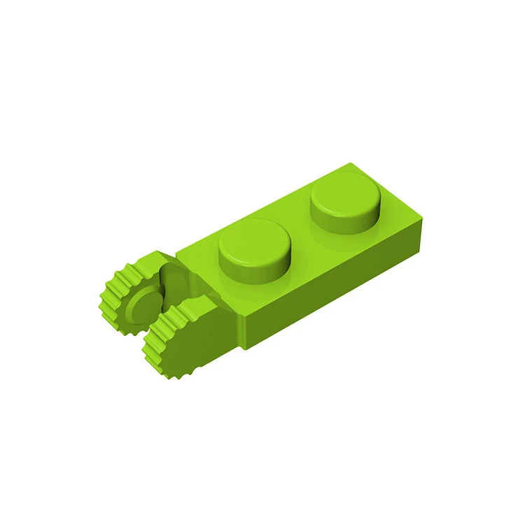 10Pcs MOC Parts 44302 Hinge Plate 1 x 2 Locking with 2 Fingers On End Compatible Bricks DIY Building Block Particle Kid Toy Gift
