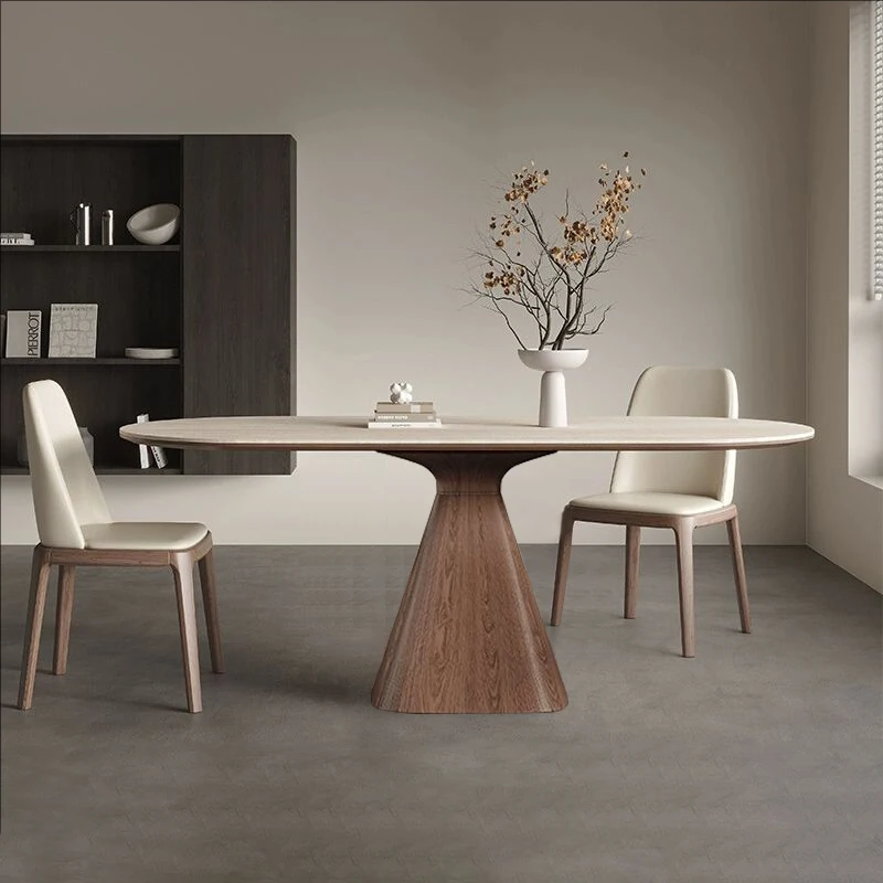 

Utility Modern Dining Table Newclassic Microwave Luxury Nordic Dining Table Lobby Drinks Wood Mesas De Comedor Home Furniture