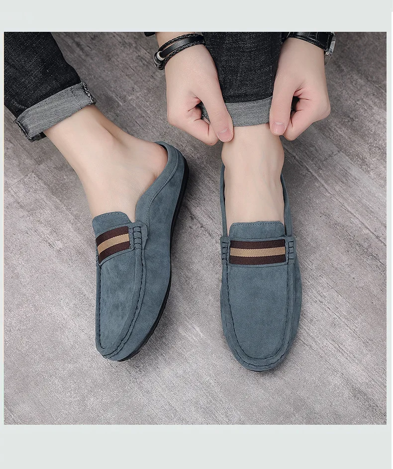 2026 Neu eingetroffene Herren-Freizeitschuhe: Atmungsaktive Halbschuh-Pantoffeln zum Hineinschlüpfen, leichte Wildleder-Freizeitschuhe für Herren – Detail 6