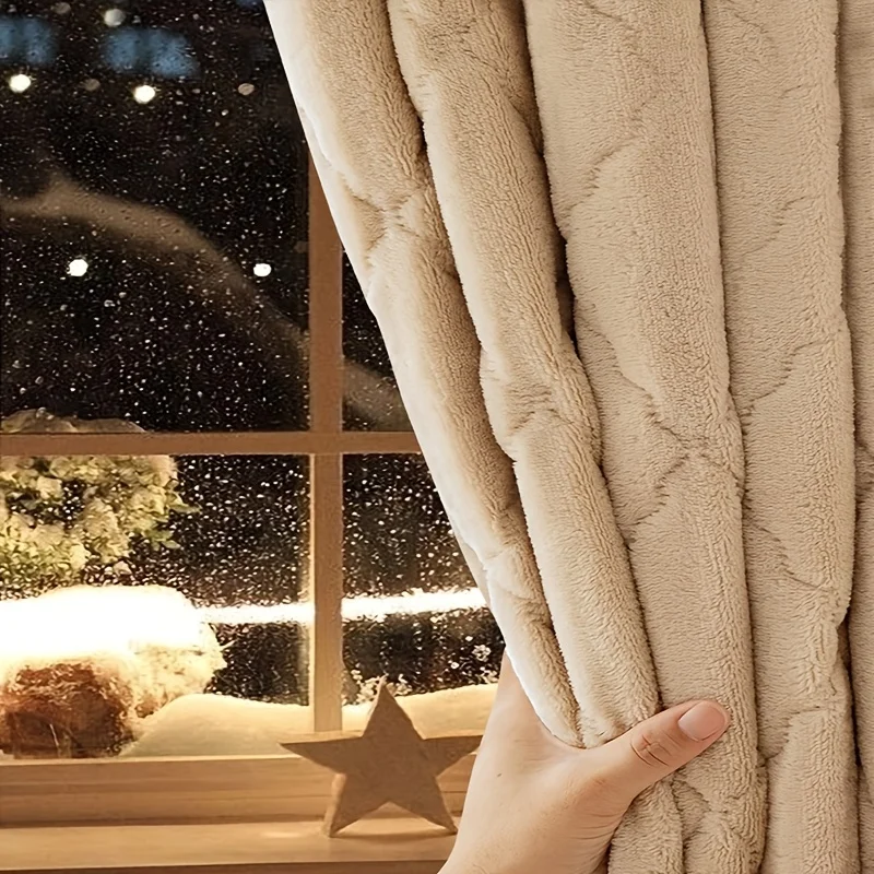 Height 160 cm living room bedroom balcony floor-to-ceiling window curtains modern simple retro high-end gorgeous curtains