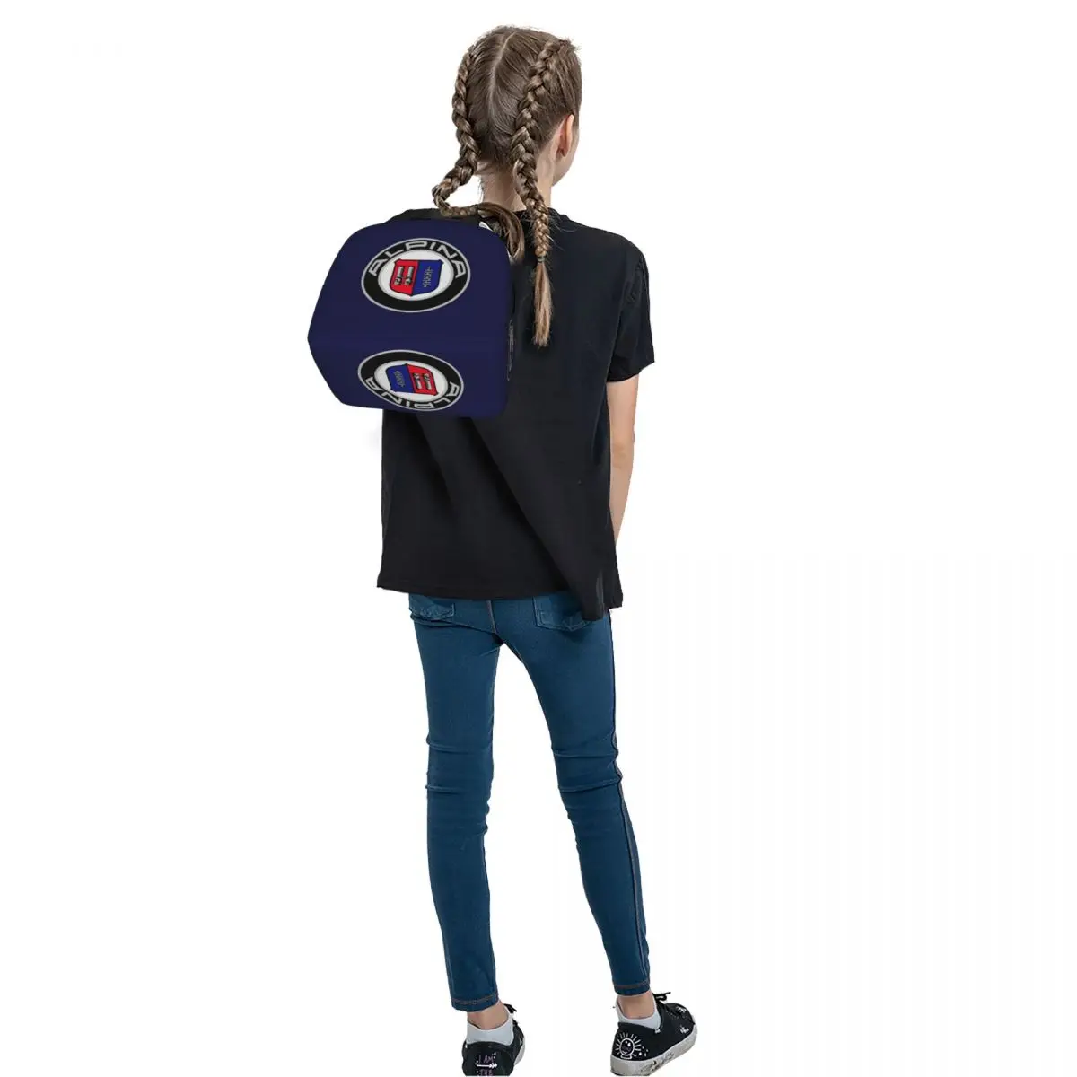 ألبينا - شعارات السيارات الكلاسيكية أكياس الغداء معزول بينتو صندوق المحمولة حقيبة الغداء قابلة لإعادة الاستخدام نزهة أكياس برودة حقيبة حرارية للمرأة #6