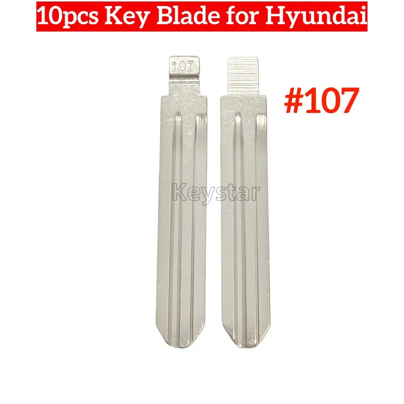 keystar 10pcs/bag HY16 Car Key Blade 107# Original Flip Remote Blade HYN14 Blank Key Head for Hyundai Porter 2014-2020