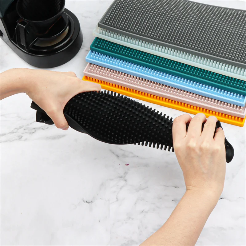 Premium Silicone Stylish Service Bar Mat For Spills Coffee And Glass Drying - Perfect For Bars Restaurants And Home Countertops