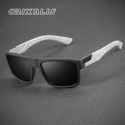 CRIXALIS Classic Square Sunglasses for Men Women Fashion Trend Outdoor Sports Sun Glasses Male Travel Driving Shades UV400