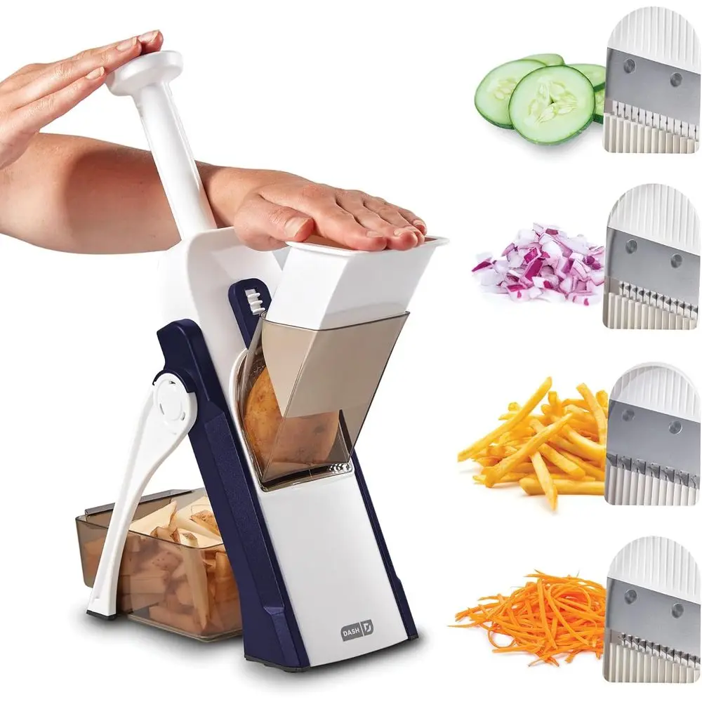 

Sae Slice Mandoline or Vegetables, Meal Prep & More with 30+ Presets & ThicknAdjuster, night Navy