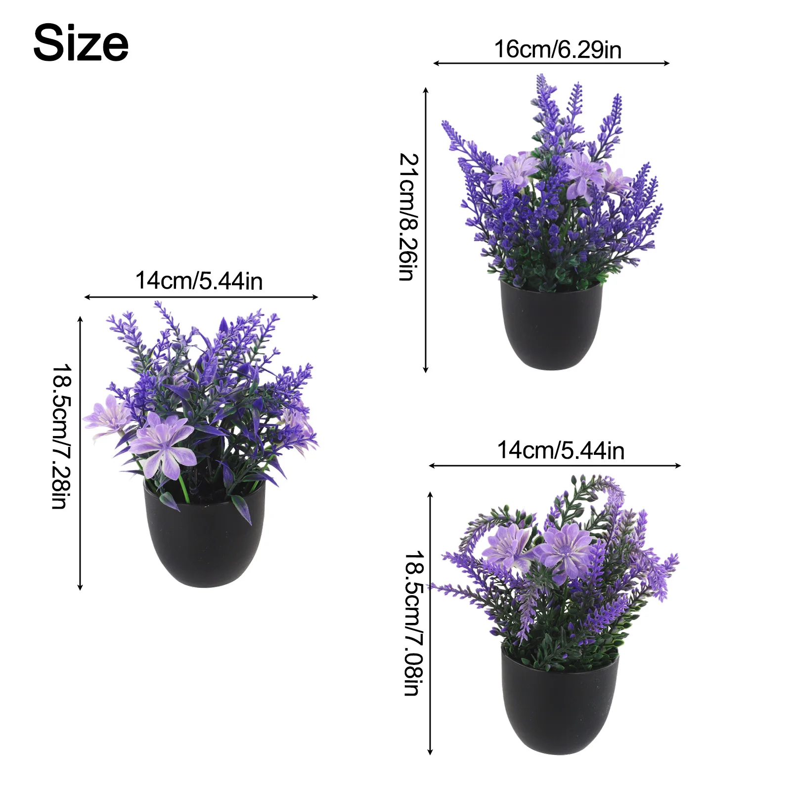 

For Home Decor Compact Decorative Plants Artificial Plants Home Decoration High-Quality Plastic No Watering Required