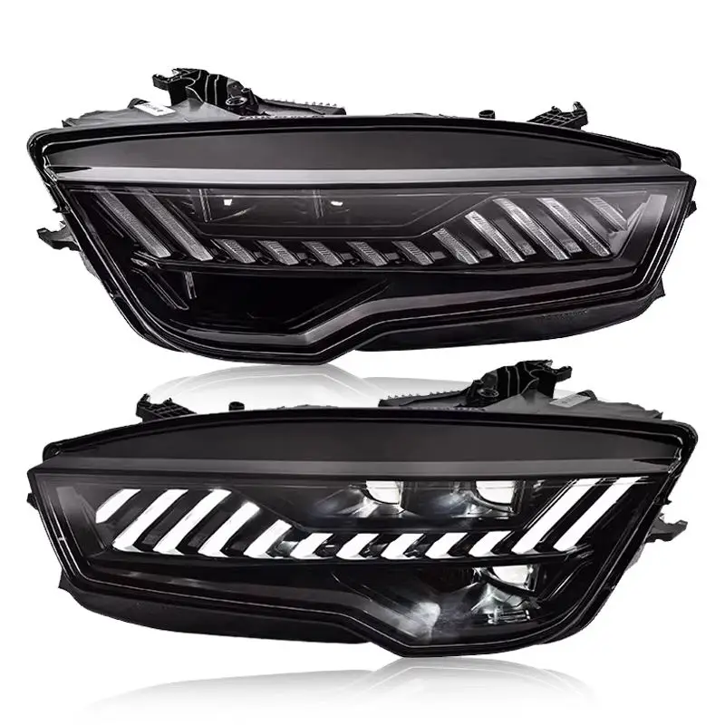 Car Headlamp For Audi A7 Headlights Projector Lens 2011-2018 RS7 Dynamic signal LED Daytime Lights Head light Drl Auto Accessory