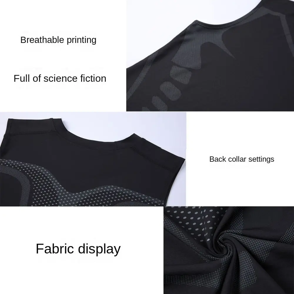 Breathable Ionic Shaping Vest New Sleeveless Comfortable Fitness Top Shaping Sports Skin-tight Vests Fitness