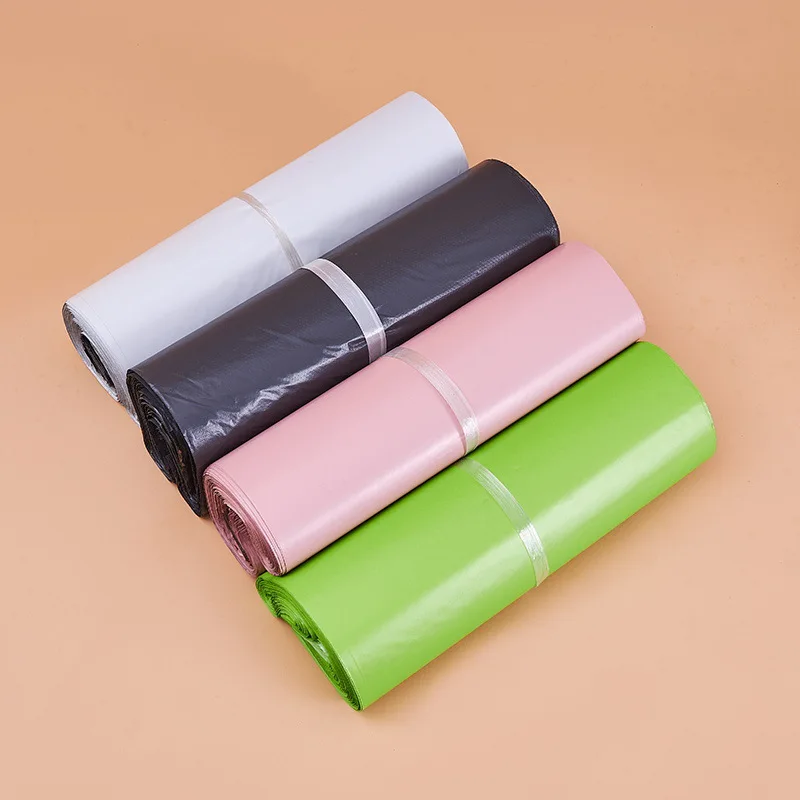 50 PCS Self-sealing Sticky Express Bags Storage Bags Plastic Envelope Mailing Bags Postal Transport Bags Custom Logo Printing
