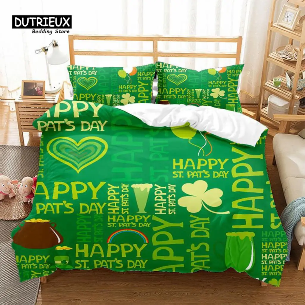 

English Word Duvet Cover Set King Size 3D English Alphabet Print Bedding Set For Boys Girls Inspirational Words Comforter Cover