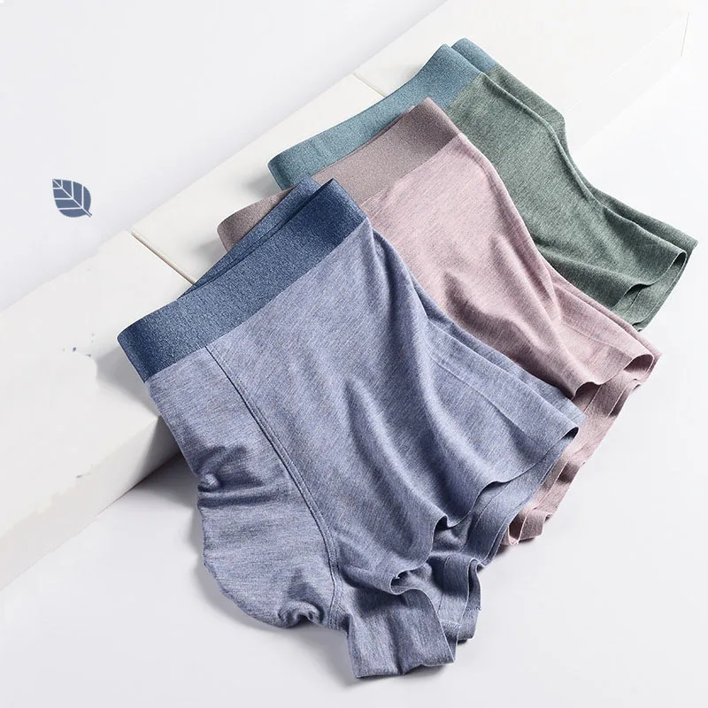 

Xiaomi 50 Pairs of Plant-fiber Men's Boxer Panties Are Light and Traceless, Simple Boxers Comfortable High Elastic Men's Pants