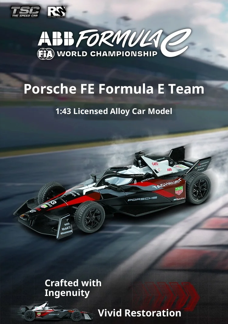 Tsc Speed ​​Card 1:43 Legierungsautomodell Porsche Fe Elektrisches Formel-Rennwagenmodell F1 Ornament Geschenk für Männer – Detail 1