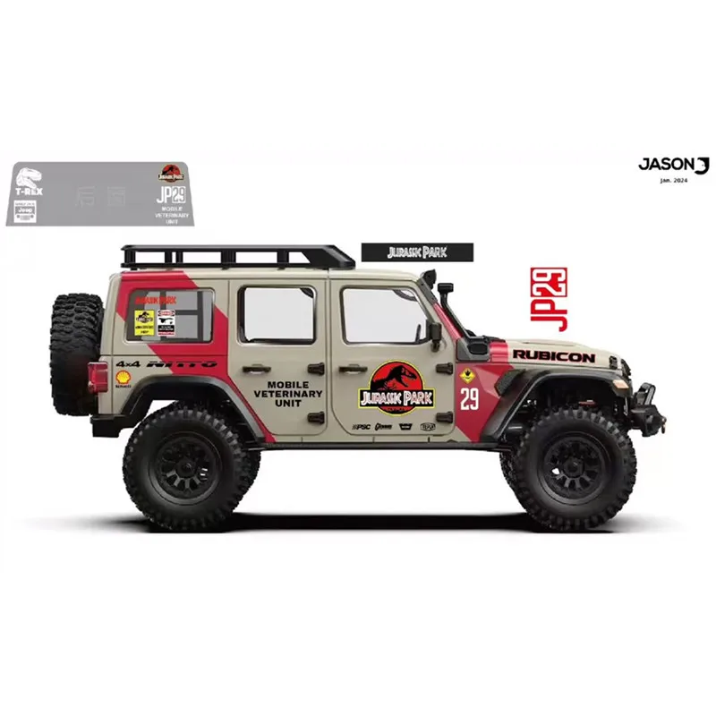 Naklejka Crobolt 1/7 Mk07 symulowana wspinaczka z motywem RC Wrangler dostosowana specjalna naklejka wodoodporna i odporna na zużycie wersje