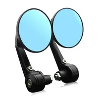 Round 7/8 22MM Motorcycle Rearview Mirror Universal Motorcycle Retro Modified Handlebar Bar End Side Rearview Mirror Full Angle