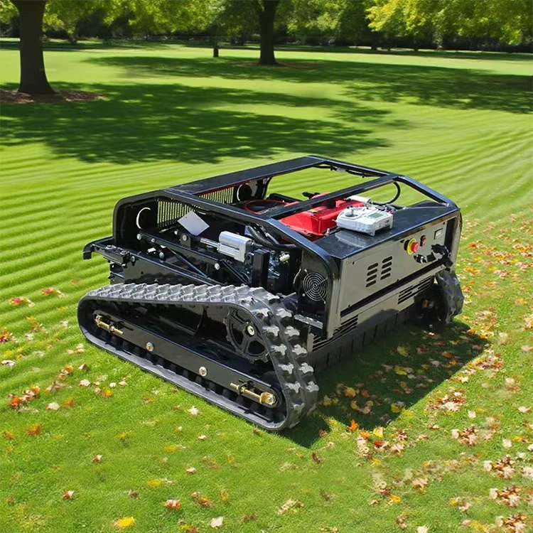 

Hot Selling Mini Industrial Grade Remote Control Petrol Engine Self Propelled 125cc Lawn Mower for Garden Use Big