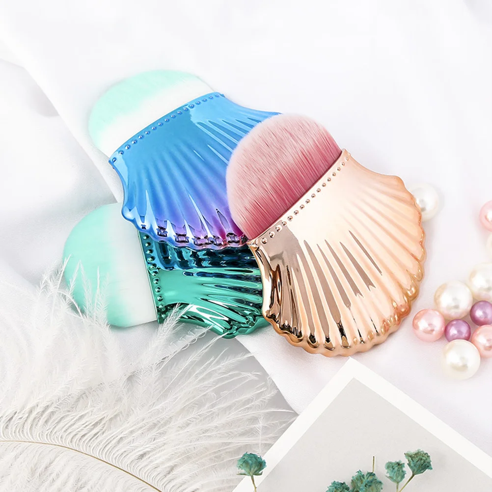 2 pezzi kit di strumenti per nail art pennello per spolverare essenziale per unghie acriliche manicure pennello per polvere per uso domestico fai da te in oro rosa