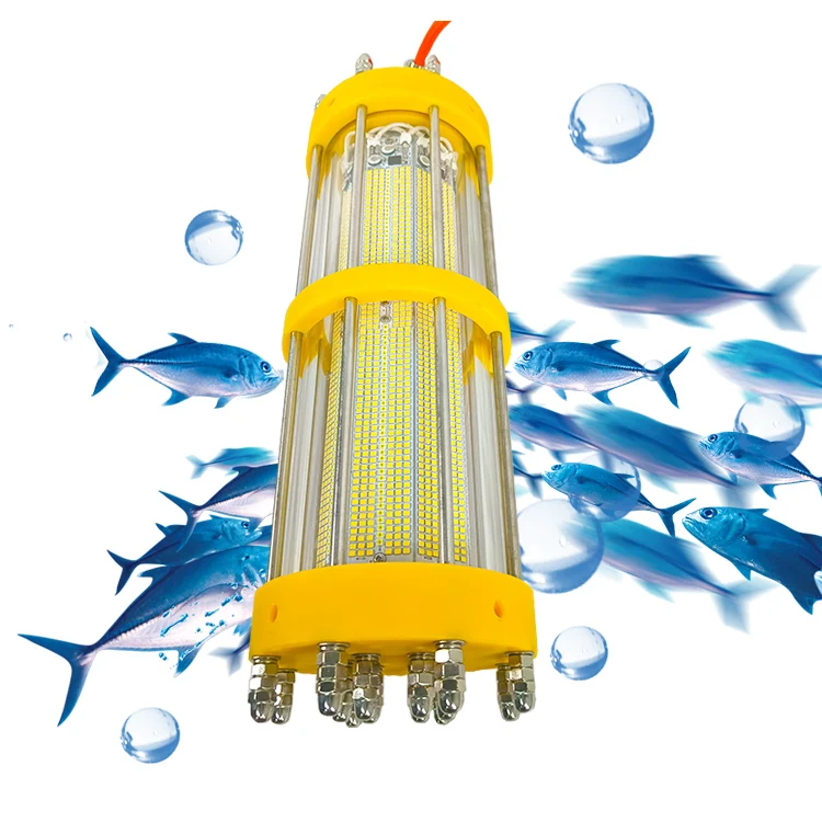 Lámpara de peces de fondo marino 5000W verde 220v LED lámpara de pesca de calamar luz de cultivo de salmón luces de pesca luminosas fluorescentes de noche