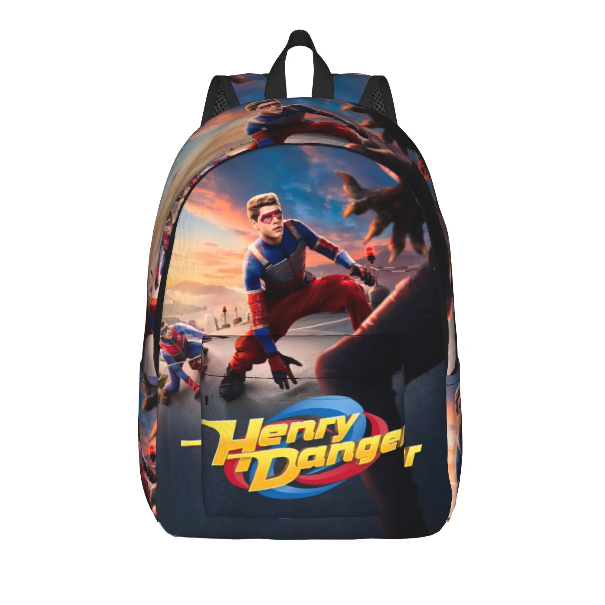 Captain Henry And Kid Danger  Backpack for Men Women Cool High School Work Daypack  Laptop Computer Shoulder Bag Gift