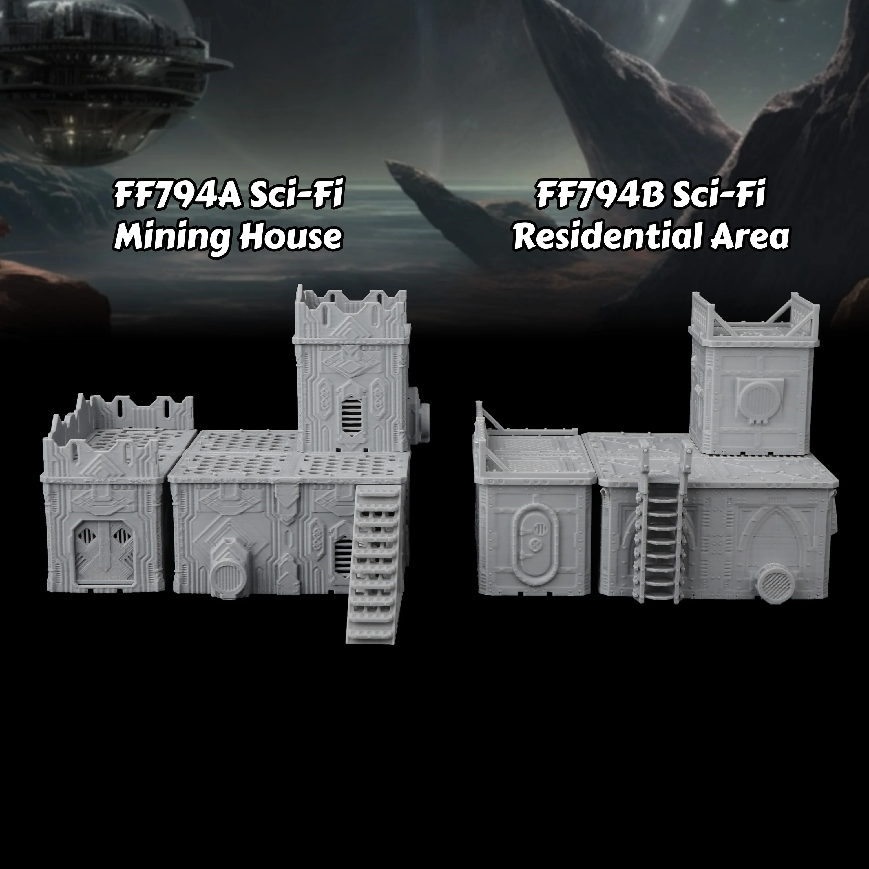 Sci-Fi Miniature Mining House  - Miniature Terrain Set ulasan dan harga