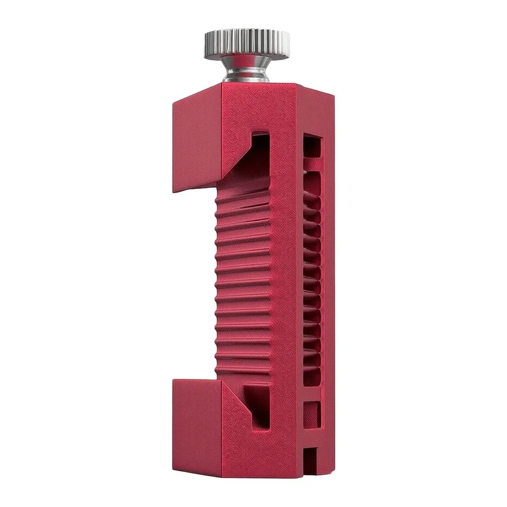 Aluminum Alloy Scribing Stop Block with Dual-Sided Metric Engraved Scale for Precision Woodworking Straight Edge Alignment
