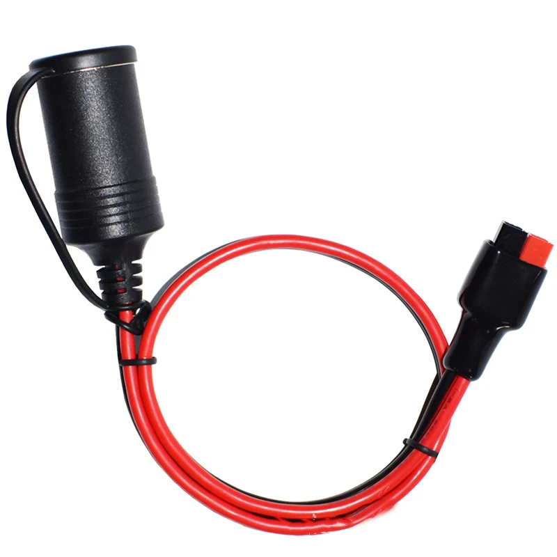 12V Female Cigarette Lighter 12AWG 30A Heavy Duty Cable with Anderson Powerpole For Device Transfer/Connection 0.5m