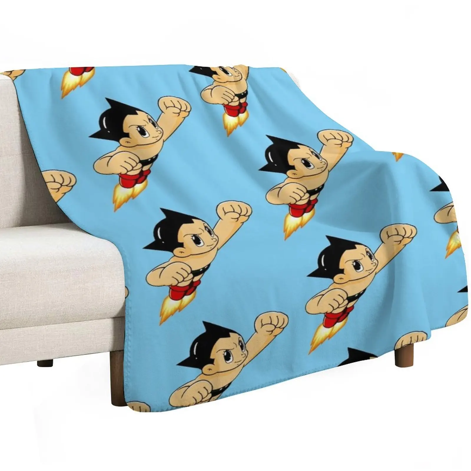 Astro Boy Mighty Atom Throw Blanket Sofa Quilt Beach For Baby Winter beds funny gift decorative Blankets