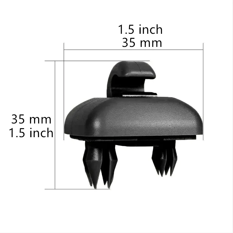 2pcs Car Sun Visor Retainer Hook Buckle Black Gray Beige Fastener Clip Holder Bracket for Audi A6 C5 A4L A6L Q5 Q3 A5 C6