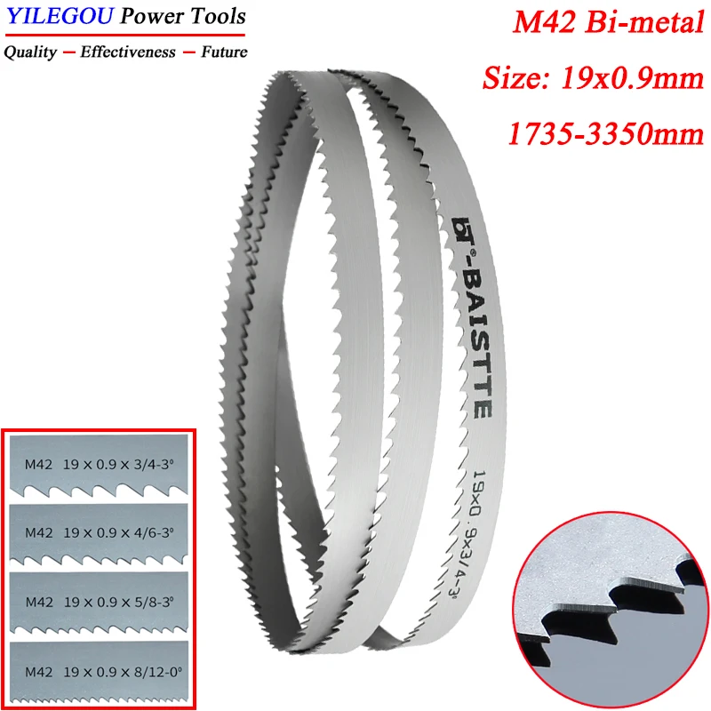 1735-1826-2360-2560-2930-3350mm-m42-バイメタルバンドソーブレード-2750×19×09mm-バンドソーブレード-金属切断用-gt4220-gb4028-バンドソーブレード