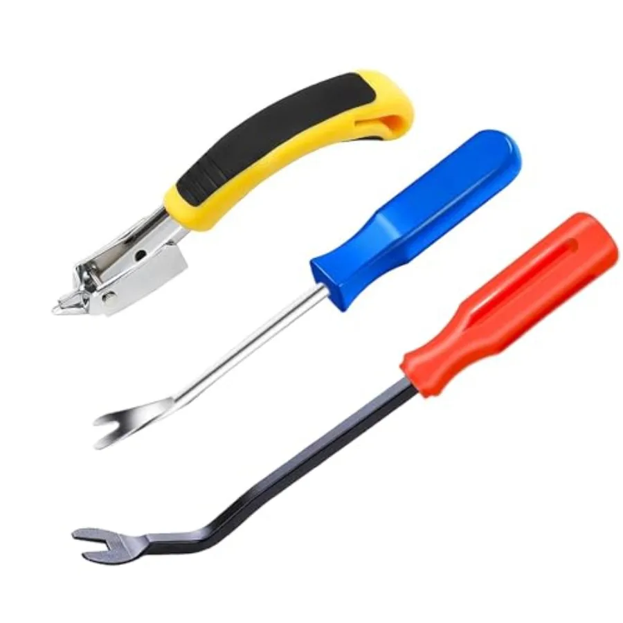 

3 шт., сверхмощный инструмент для снятия скоб с обивки с эргономичной ручкой, инструмент для снятия скоб, съемник и инструмент для удаления ковров