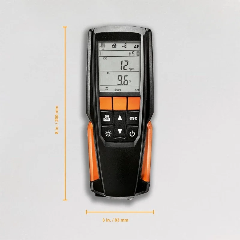 

Home.Combustion Analyzer Kit with Printer – Combustion analyzer measuring O2, Flue gas, and CO2 – Manometer for Heating Systems