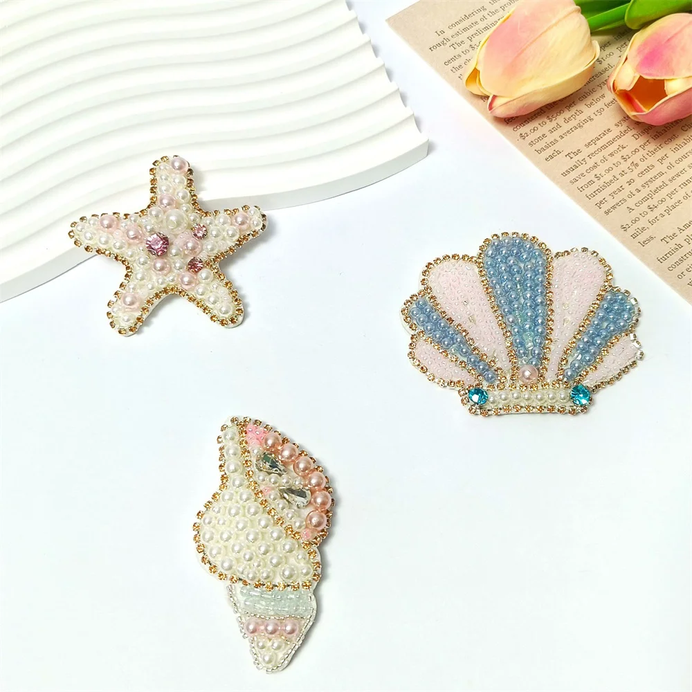 Brooches Fashion Applique Sewing Applique Beaded Brooch Applique For Diy Projects Women Crafts