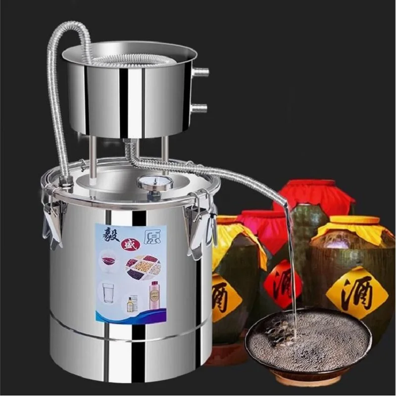 10L 22L distillatore in acciaio inox liquori alcol Wine Maker Home Water Wine olio essenziale Kit di attrezzature per la produzione di birra
