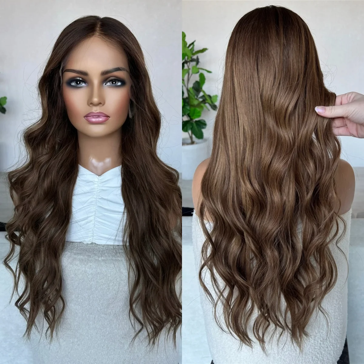 ombre-chocolate-brown-natural-synthetic-wig-loose-wave-13-4-hd-invisible-lace-beginner-friendly-wigs-for-women-180-density-hair