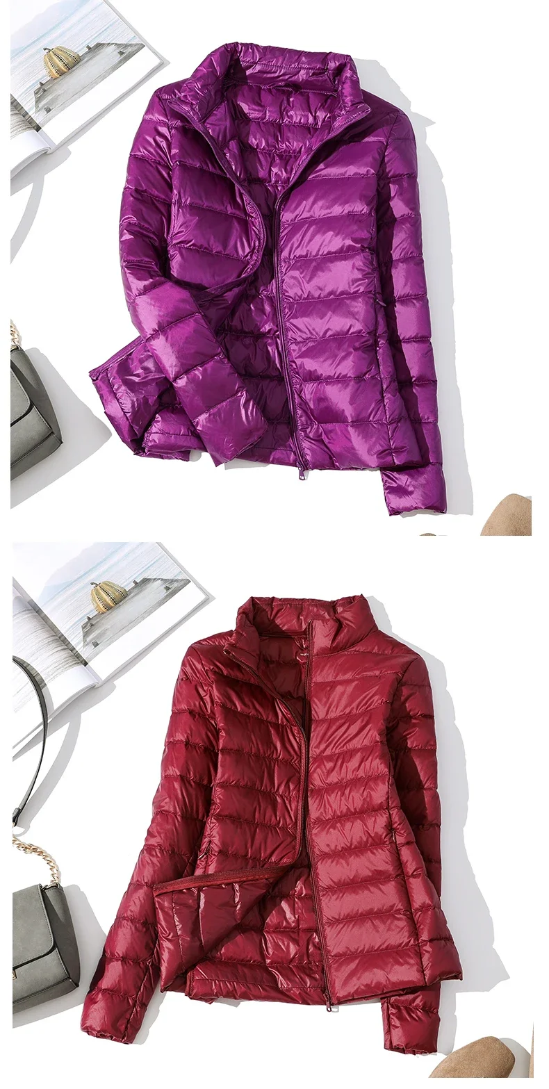 Ultra Light Down Jacket 2024 New Parkas Basic Winter Jackets Female Women Velvet Hooded Coats Autumn Down Jacket Womens Outwear