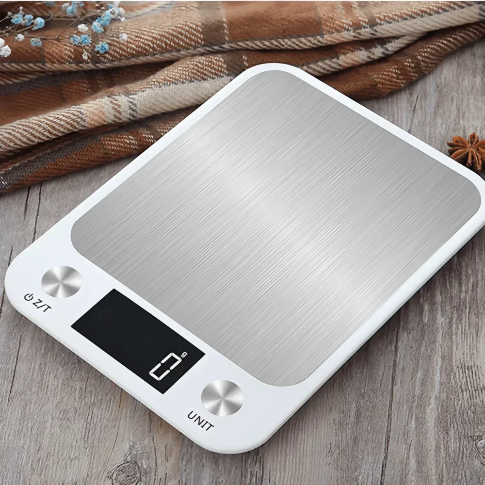 Hd LCD Digital Display Stainless Steel Kitchen Scale,dustproof and Waterproof,automatic Shutdown,unit:g,oz,lb,tl,accuracy 1g