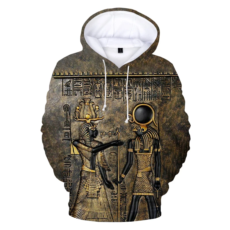 Ancient Horus Egyptian God Eye of Egypt Pharaoh Anubis 3D Print Hoodie Sweatshirts Men Women Casual Pullover Streetwear Hoodies