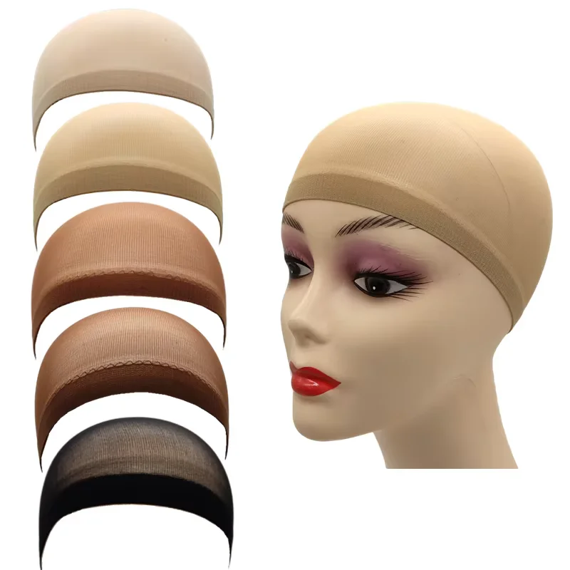 

High Quality Wig Cap, 2pcs Stocking Caps for Wigs, Tan Wig Cap for Women, Stretchy Nylon WigCap Beige