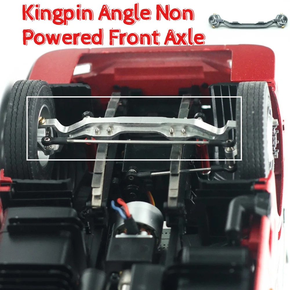 RC Truck Part  for Orlandoo Hunter T01 1/32 Scale Kingpin Angle Non Powered Front Axle LZ0014 Custom Size Metal Mod Accessory