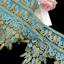 1/3/5 Yards 24cm Wide Rhinestone Lace Trim Embroidery Lace Party Dresses Home Textile Sequin Triming Dance Clothes DIY Materail