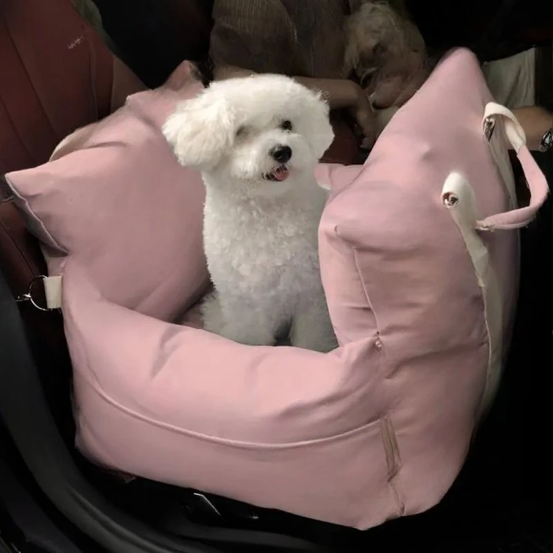 Car kennel waterproof, non-slip and dirt-resistant dog seat removable handbag Car dual-purpose travel pet bag