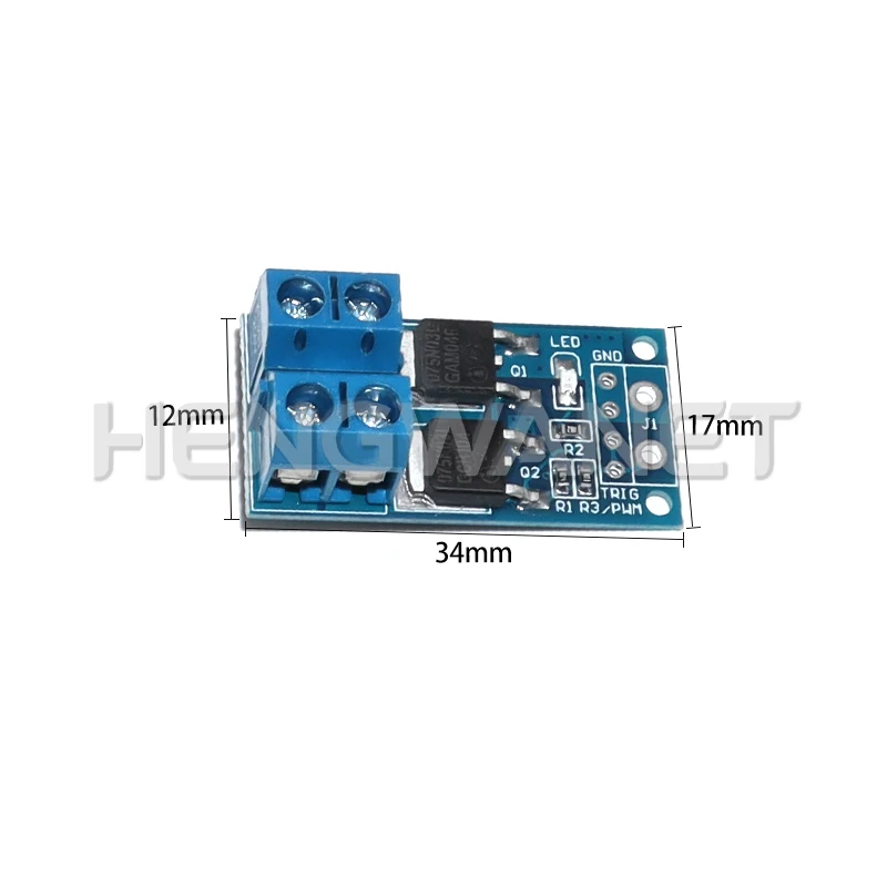 15A 400W MOSFET Trigger Switch Drive Module PWM Regulator Control Panel DC 5V-36V Electronic Switch Control Board for arduino